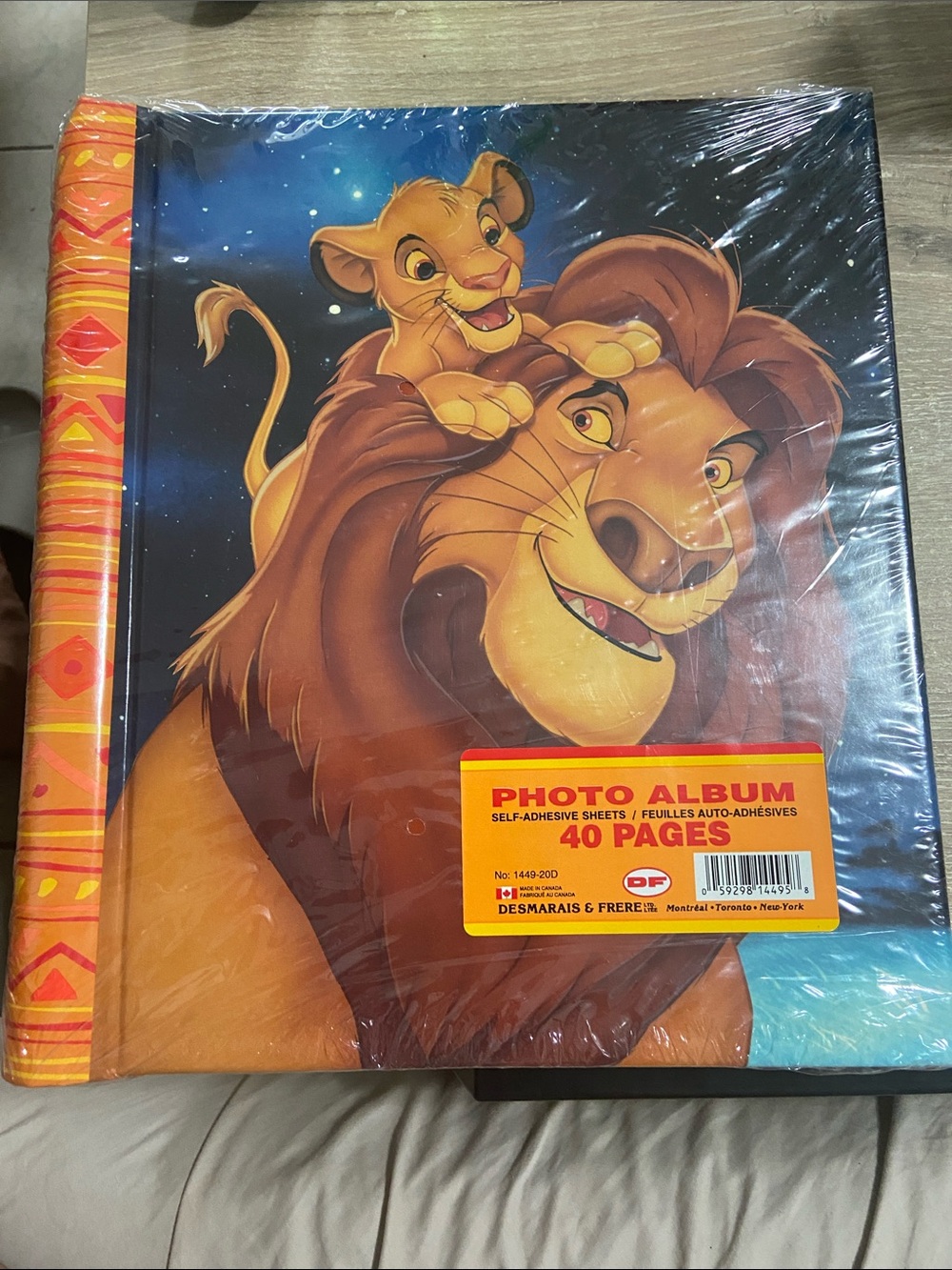 Vintage 90s Disney's The Lion King Simba and Mufasa Photo Album
